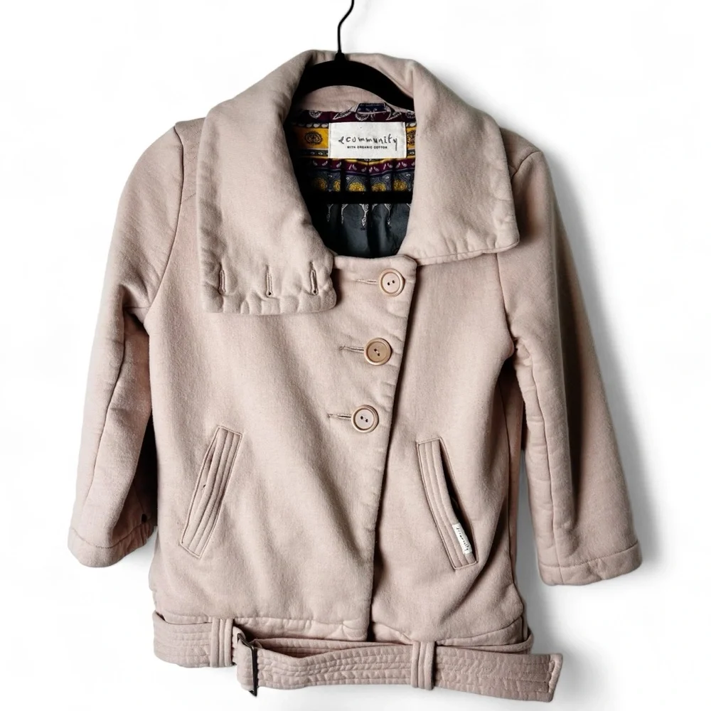 Aritzia Community - Women's Organic Cotton Crop Jacket Pink -‎ Sz. XS